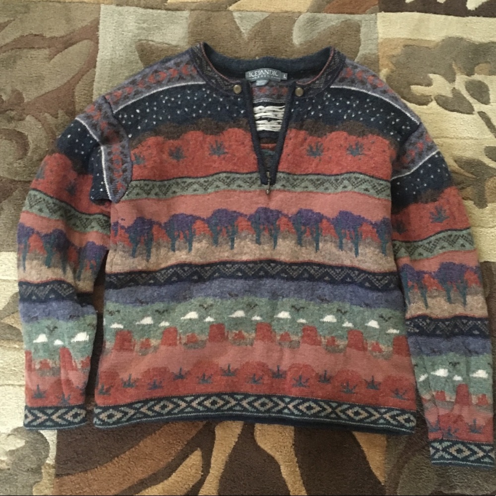 Icelandic Wool Sweater - Size L
